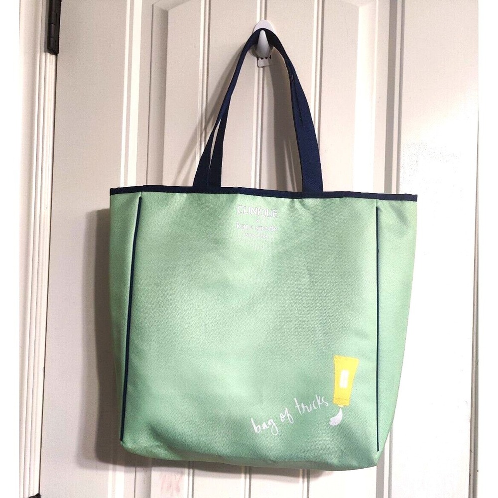 Clinique X Kate Spade Women's Bag Of Tricks Travel Tote CG2 Green One Size